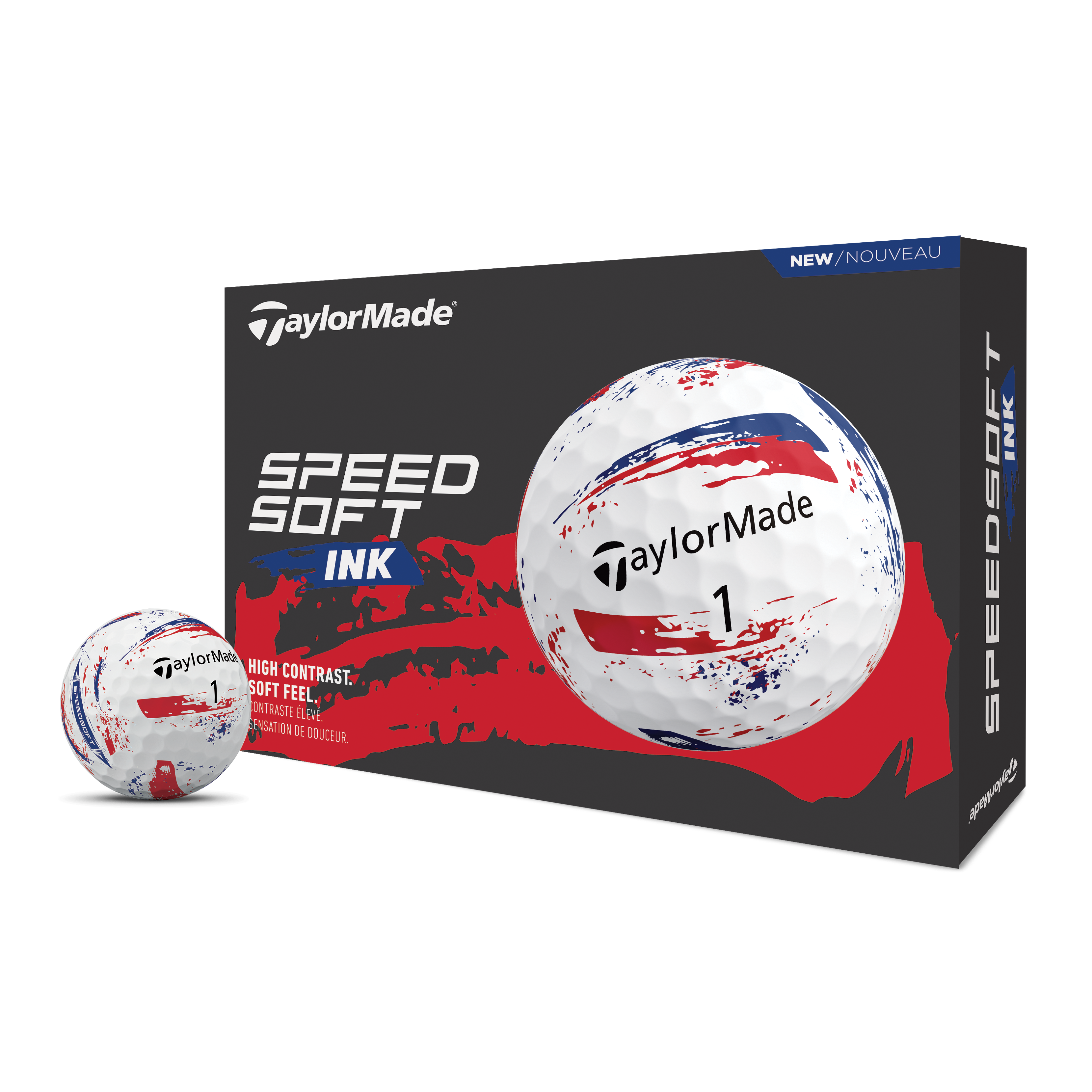 Taylormade SpeedSoft Ink Golf Balls 1 Dozen