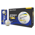 Taylormade SpeedSoft Ink Golf Balls Yellow/Blue 1 Dozen