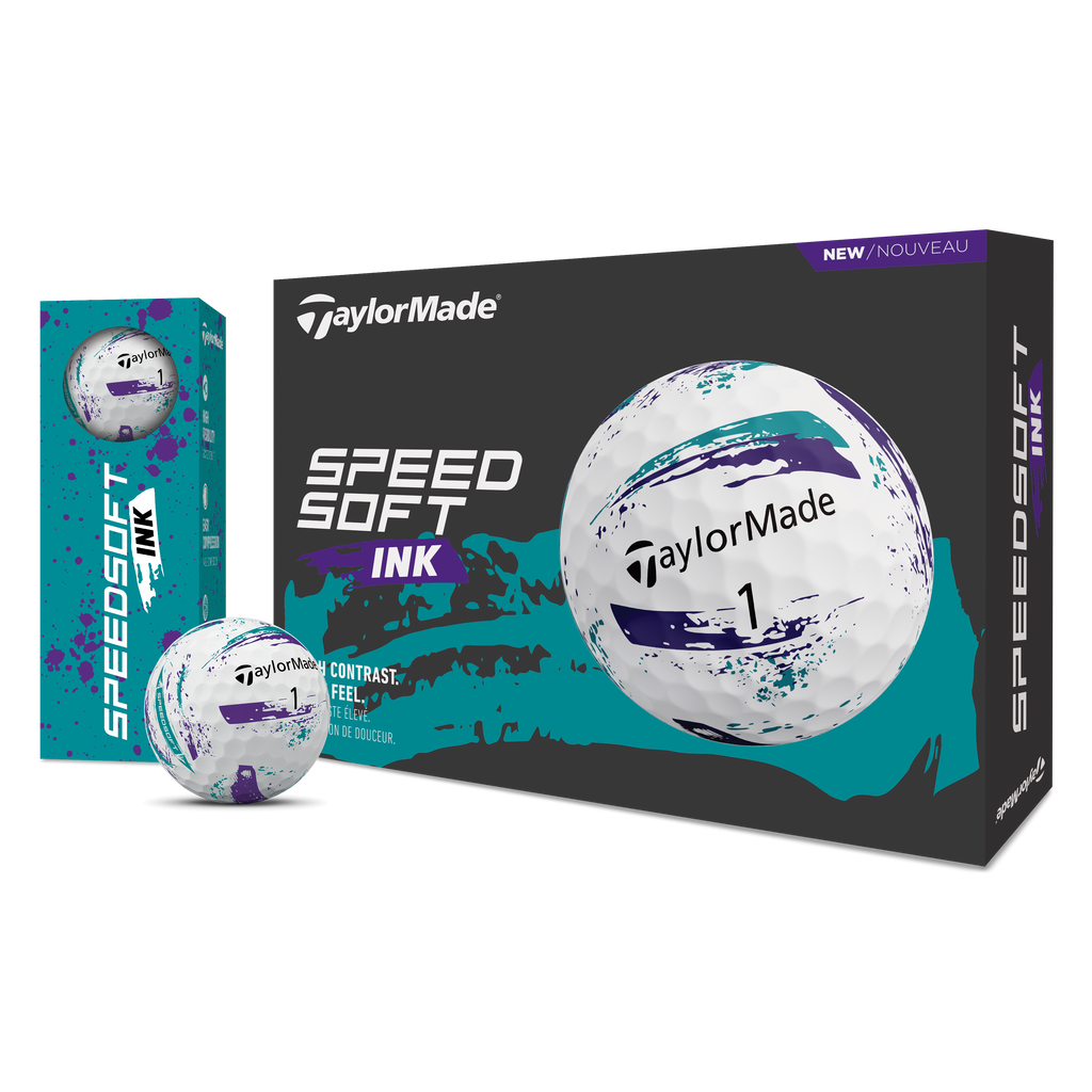 Taylormade SpeedSoft Ink Golf Balls 1 Dozen