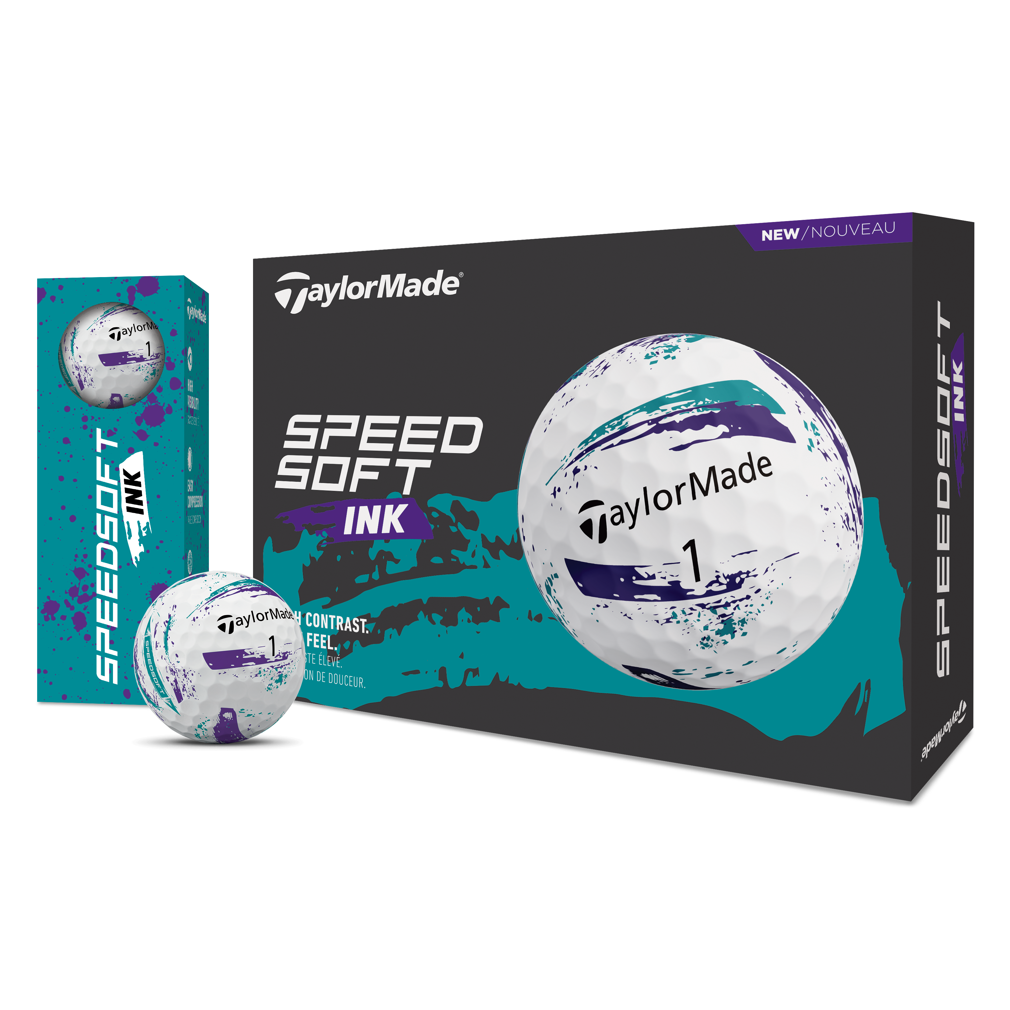 Taylormade SpeedSoft Ink Golf Balls 1 Dozen