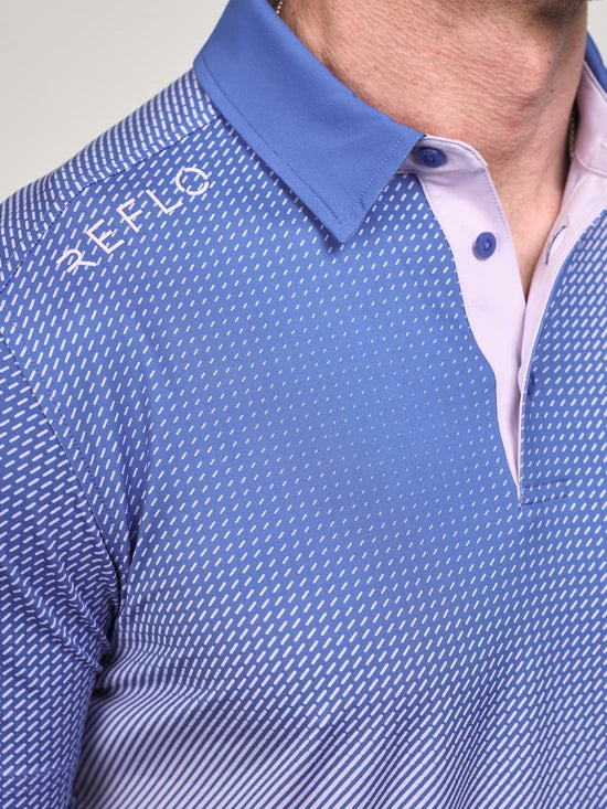 Reflo Tagus Polo Dazzling Blue Bit Lines