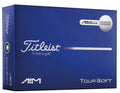 Titleist Tour Soft AIM Golf Balls 2026 - White with Blue Line