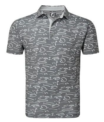 FootJoy Golf Course Doodle Pique