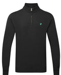 Lyle & Scott Green Eagle 1/4 Zip Golf Sweater